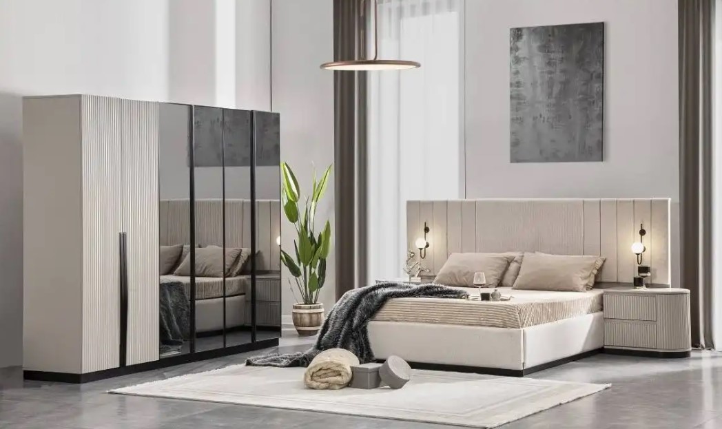 GARDOLAP+2 KOMİDİN+ŞİFONYER+AYNA+BAŞLIK