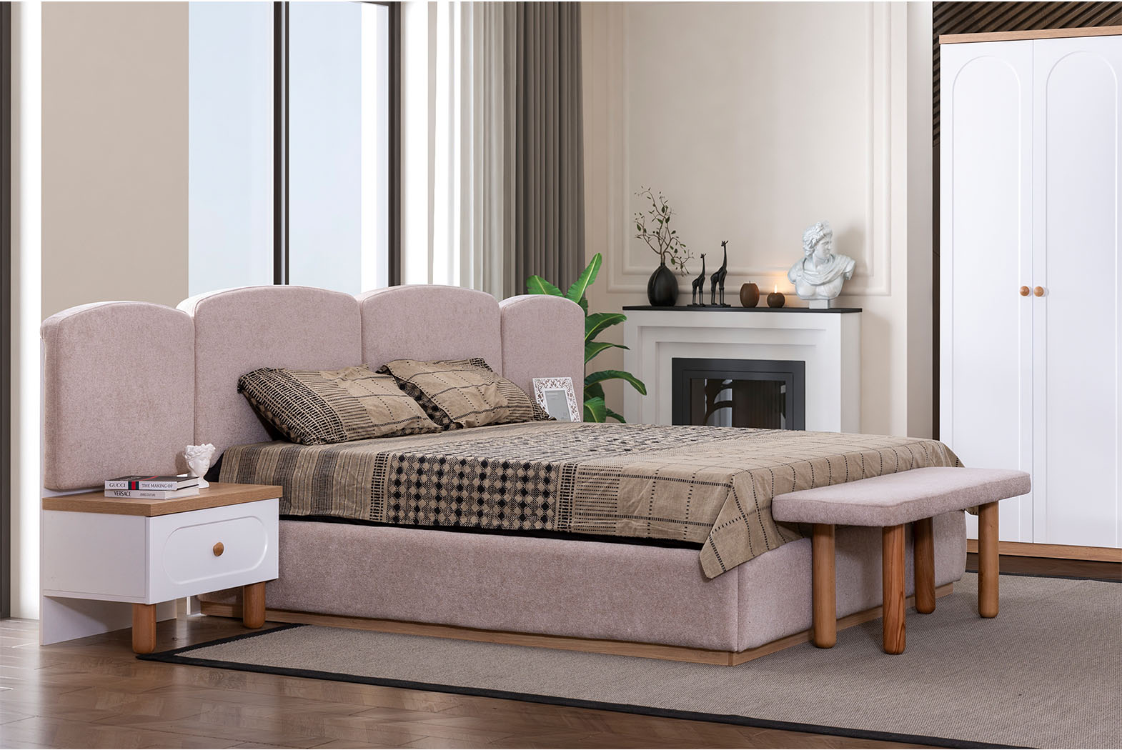 PERON BOHEM 6 KAPILI YATAK ODASI